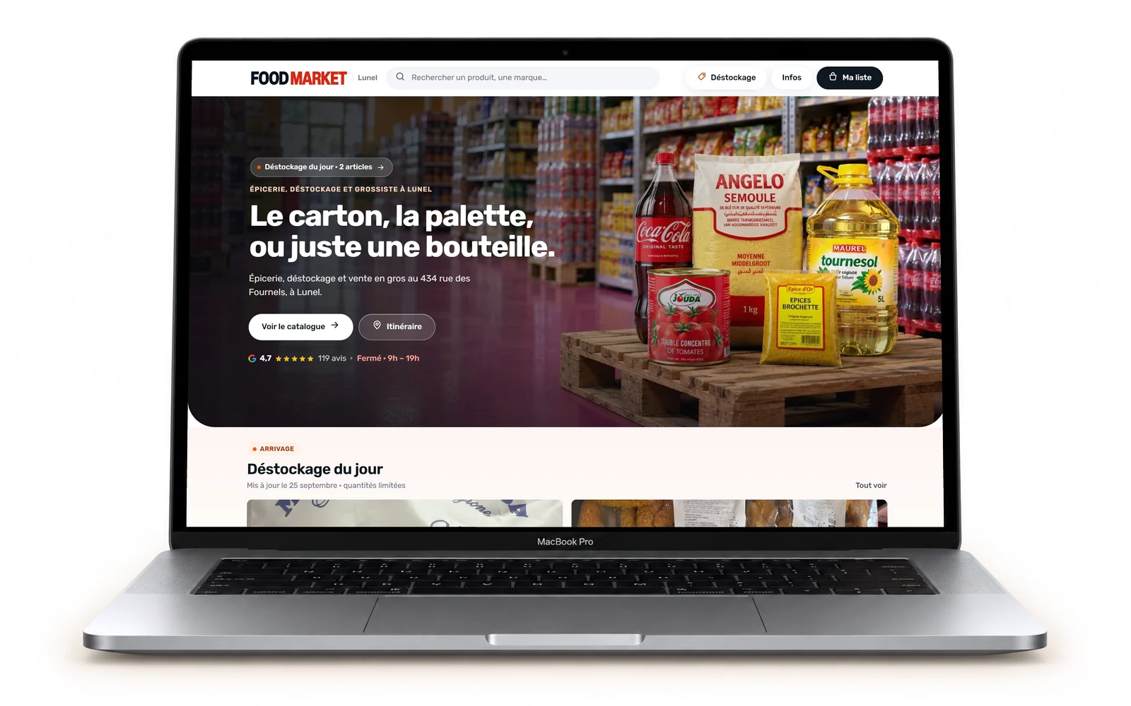 Le site Food Market
